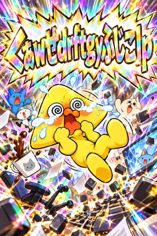 UR「くぁwせdrftgyふじこlp」の札の絵